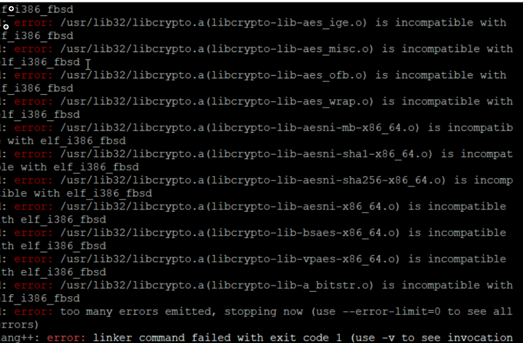 FIX lib - is incompatible with elf_i386_fbsd