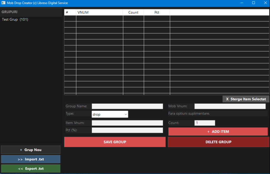Drop creator by Libreso