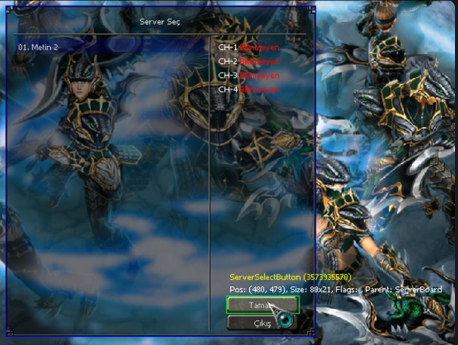 Debug Info Ui elements